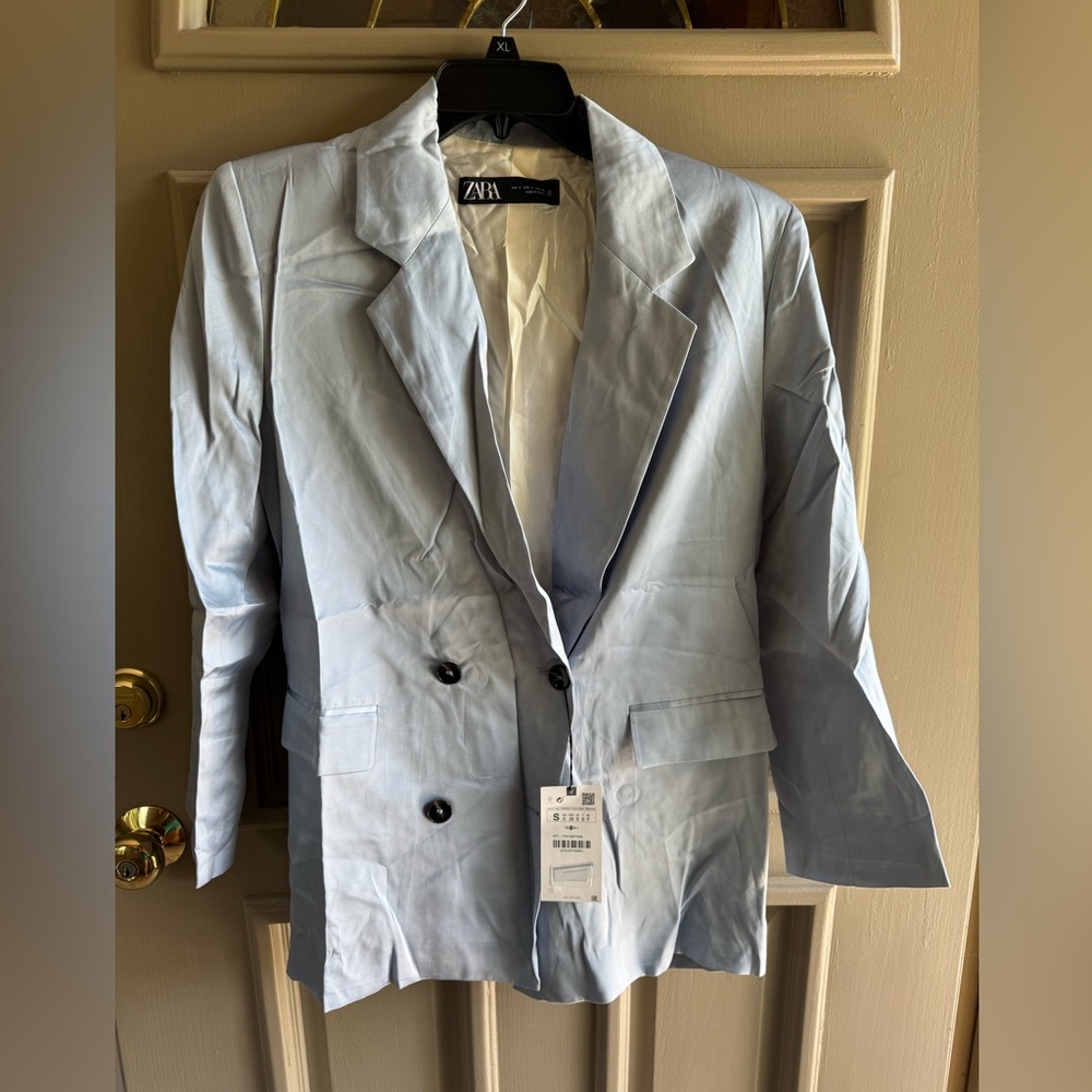 Zara Light Blue Blazer and pants
